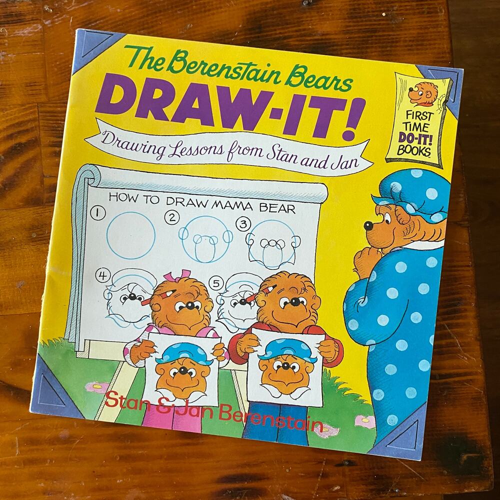 Vintage 1996 The Berenstain Bears Draw-It! Drawing Lessons From Stan & Jan Book